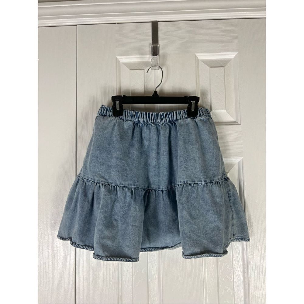 American Eagle Womens Denim Tier Skirt Size Small